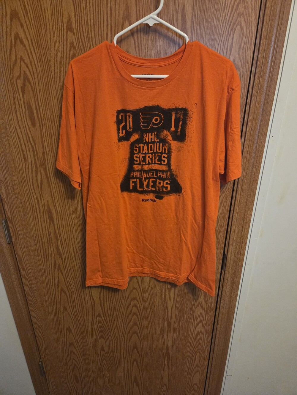 Reebok Philadelphia Flyers 2017 Sradium Series Shirt Sz XL Men's NHL